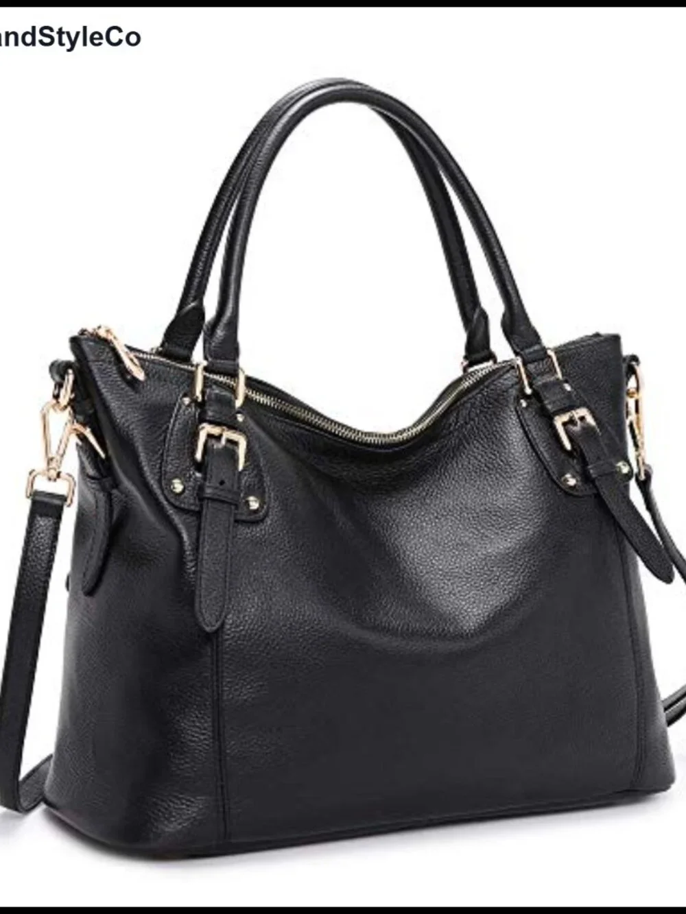 Genuine Leather Satchel Tote Handbag Women Large Capacity Shoulder Bag Purse